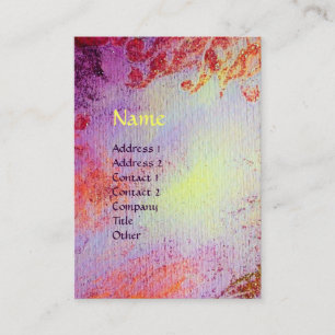 ABSTRACT GOLD MAGIC SWIRLS MONOGRAM BUSINESS CARD