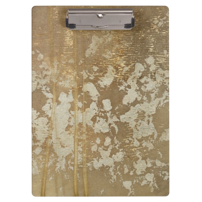 Abstract Gold Painting with Silver Speckles Clipboard (Front)