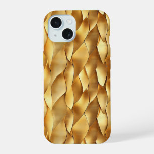 Abstract Gold Pattern iPhone 15 Case