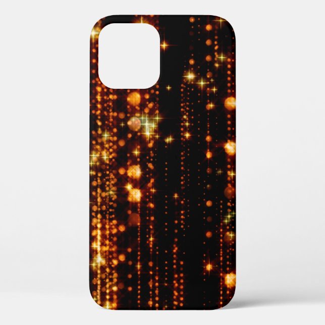 Abstract gold rain with bright particles with flar Case-Mate iPhone case (Back)
