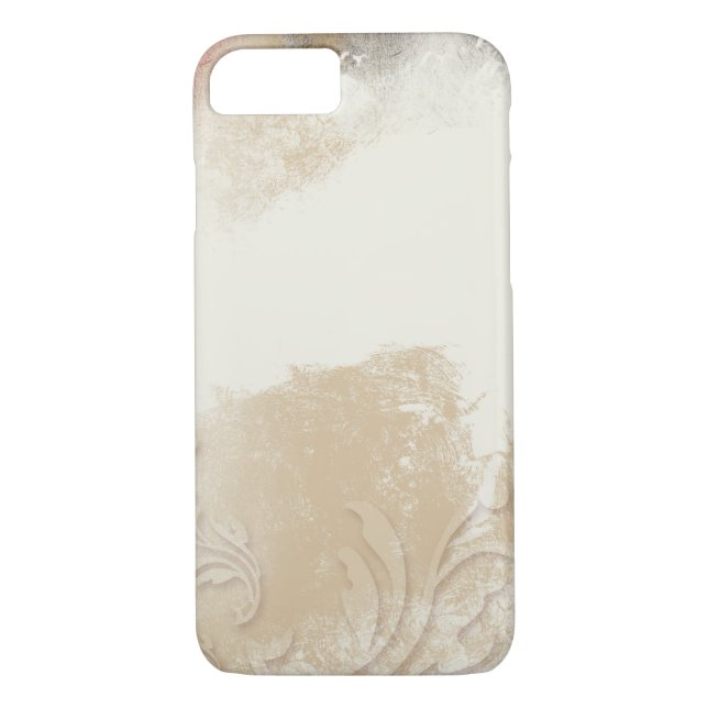 Abstract Gold Red Grey Swirl Case-Mate iPhone Case (Back)