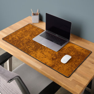 Abstract gold rustic paper desk mat