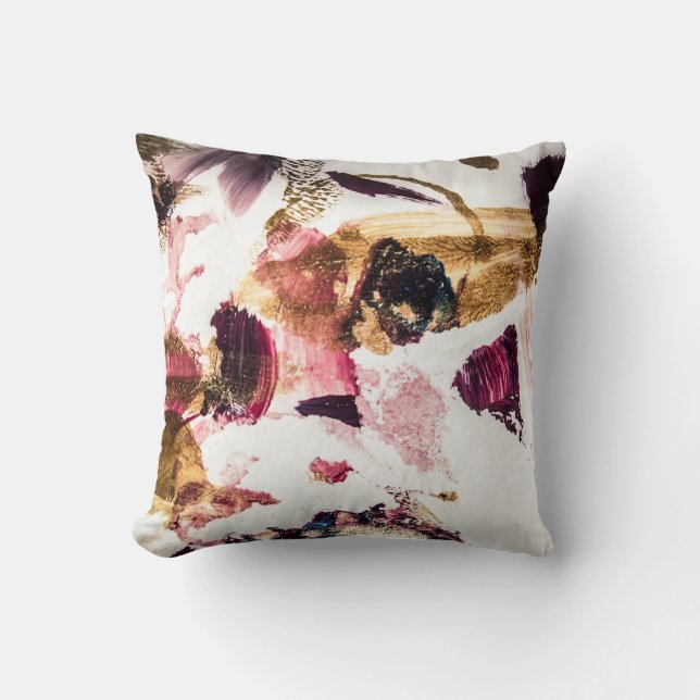 Abstract Gold Sparkles Creative Art Cushion (Front)