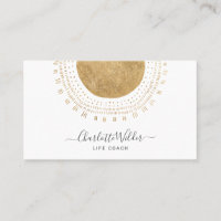 Abstract Gold Sun Life Coach