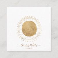 Abstract Gold Sun Therapist Counsellor