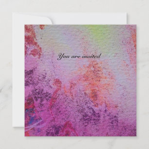 ABSTRACT GOLD SWIRLS gold metallic,red purple Invitation