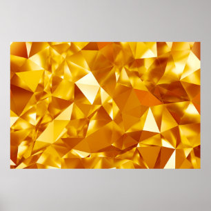Abstract gold texture poster