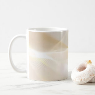 Abstract Gold Waves on White Coffee Mug