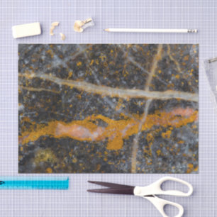 Abstract gold white lines rock texture tissue paper