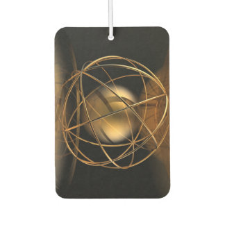 Abstract Golden Cage Car Air Freshener