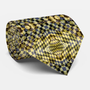Abstract Golden Glow neck tie