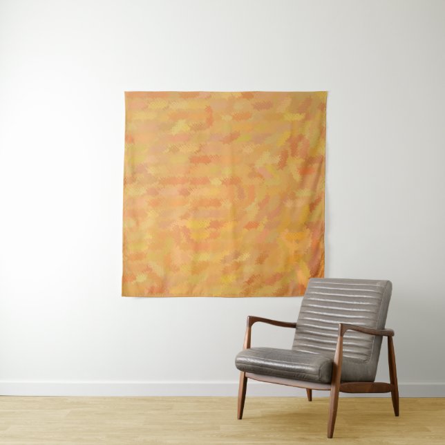 Abstract Golden Hawaiian Tapestry (In Situ)
