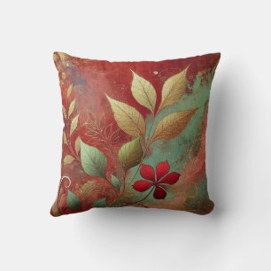 Abstract Golden Leaf Artwork Style 30 Cushion