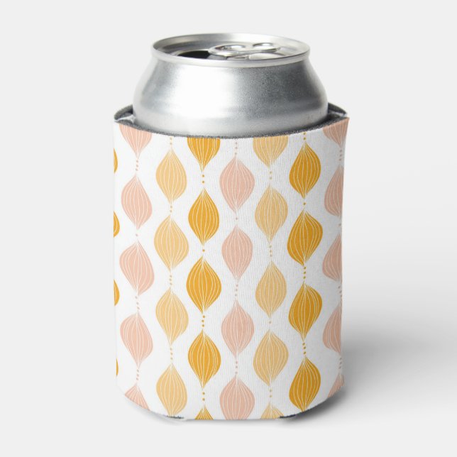 Abstract golden ogee pattern background can cooler (Can Front)
