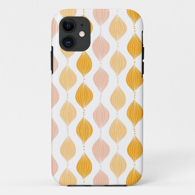 Abstract golden ogee pattern background Case-Mate iPhone case (Back)