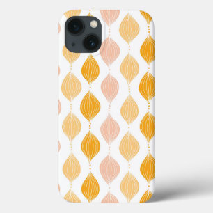 Abstract golden ogee pattern background iPhone 13 case