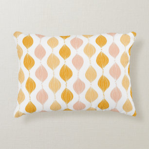 Abstract golden ogee pattern background decorative cushion