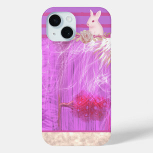 abstract golden purple surreal nature landscape iPhone 15 case