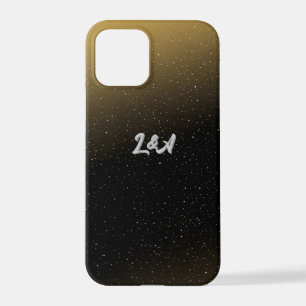 Abstract Golden Sparkle Pattern iPhone 12 Pro Case