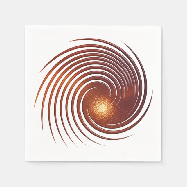 Abstract golden spiral. napkin (Front)