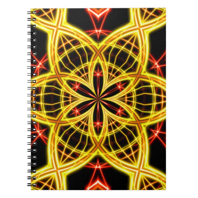Abstract golden stage light. notebook (Front)