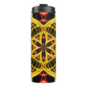 Abstract golden stage light. thermal tumbler