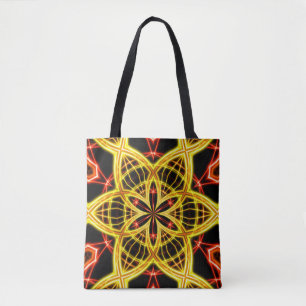 Abstract golden stage light. tote bag