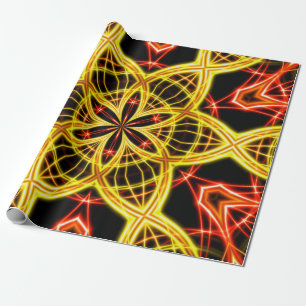 Abstract golden stage light. wrapping paper