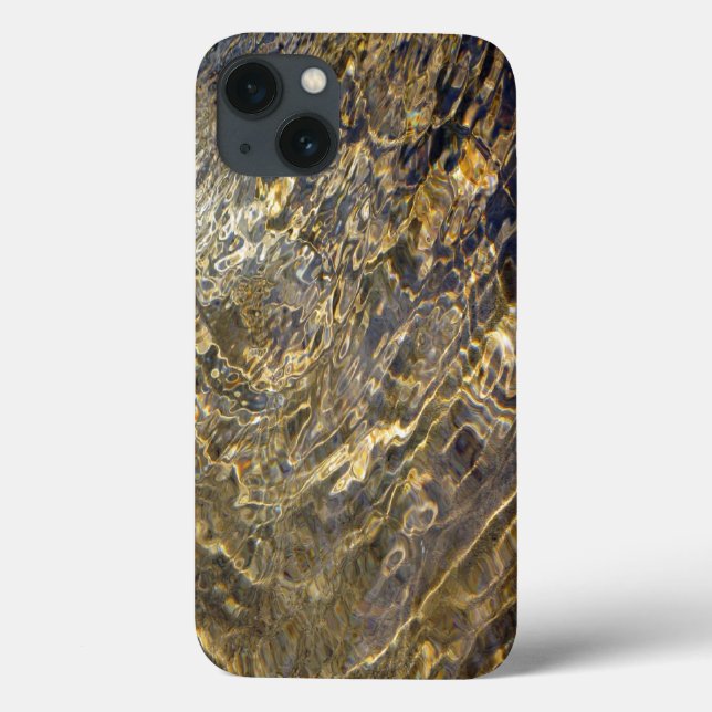 Abstract Golden Water Patterns Case-Mate iPhone Case (Back)