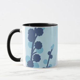 Abstract Golden Wattle Modern Acacia Illustrative Mug