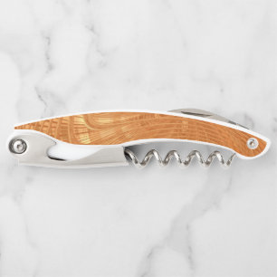 Abstract Golden Waves Waiter's Corkscrew