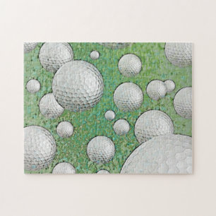 ABSTRACT GOLF BALLS JIGSAW PUZZLE