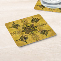 Abstract Goth Tribal Line Drawing Repeat Pattern