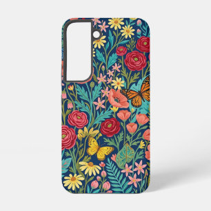 Abstract Gouache Butterflies Samsung Cases