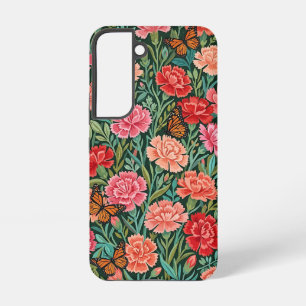 Abstract Gouache Carnations Samsung Cases