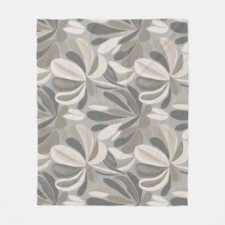 Abstract Gouache Floral Composition Fleece Blanket