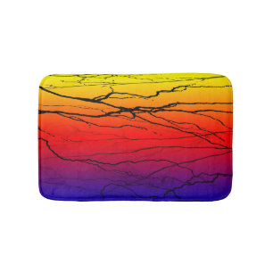 Abstract Gradient Bath Mat
