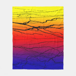 Abstract Gradient Fleece Blanket