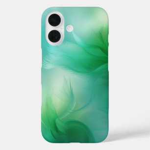 Abstract Gradient Green and Blue iPhone 16 Case