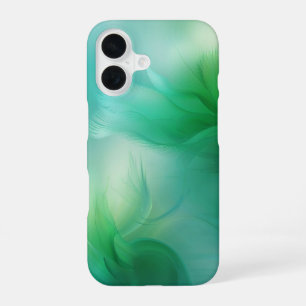 Abstract Gradient Green and Blue  iPhone 16 Case