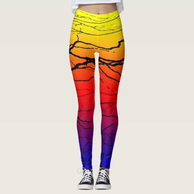 Abstract Gradient Leggings (Front)