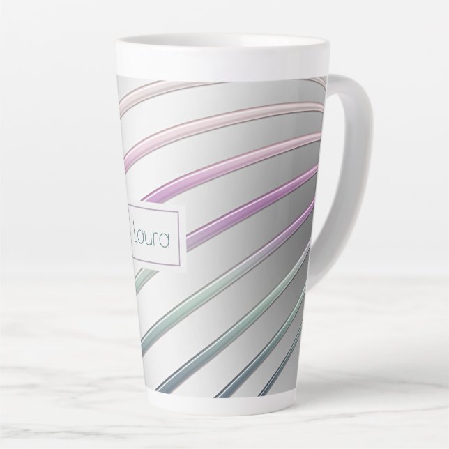 Abstract Gradient Lines Coffee Mug (Right Angle)