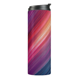Abstract Gradient Pattern   Chevron Line  Thermal Tumbler