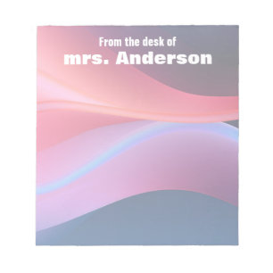 Abstract gradient purple blue  notepad