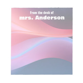 Abstract gradient purple blue  notepad