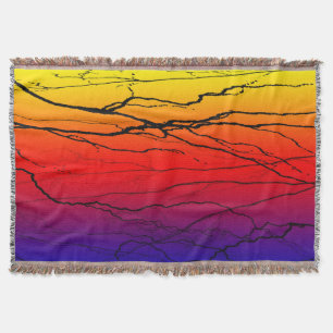Abstract Gradient Throw Blanket