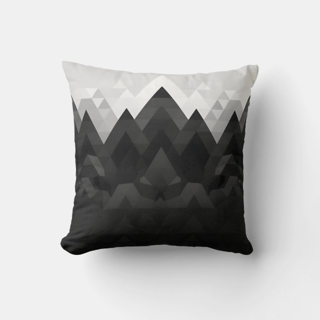 Abstract Gradient Triangles  Cushion (Front)