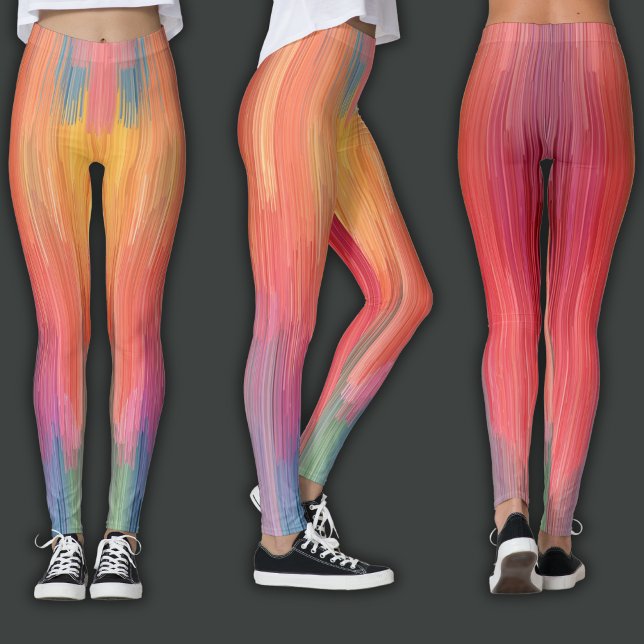 Abstract Gradients | Rainbow Drip Leggings (Creator Uploaded)