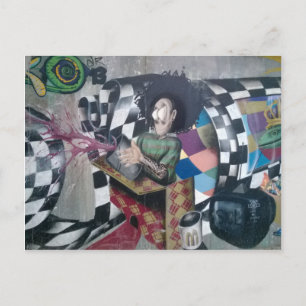 Abstract Graffiti Artwork Postcard