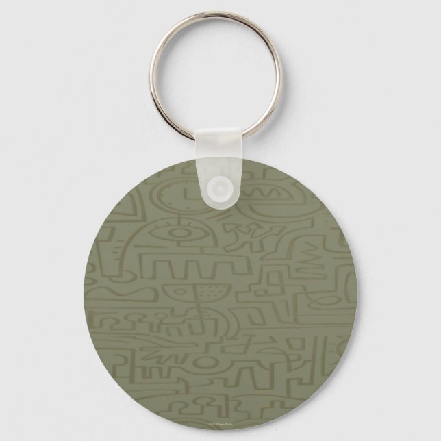 Abstract Graffiti Keychain (Front)
